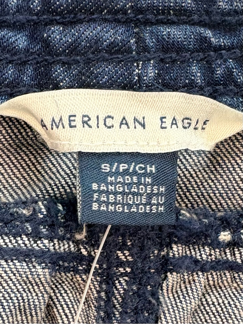 NWT AMERICAN EAGLE Sleeveless Denim Button Front Babydoll Top Small - Picture 5 of 10